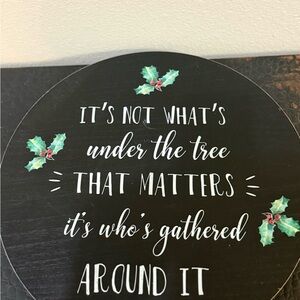 Lazy Susan 14” Round | Farmhouse Holiday Decor | Rotating Serving Tray